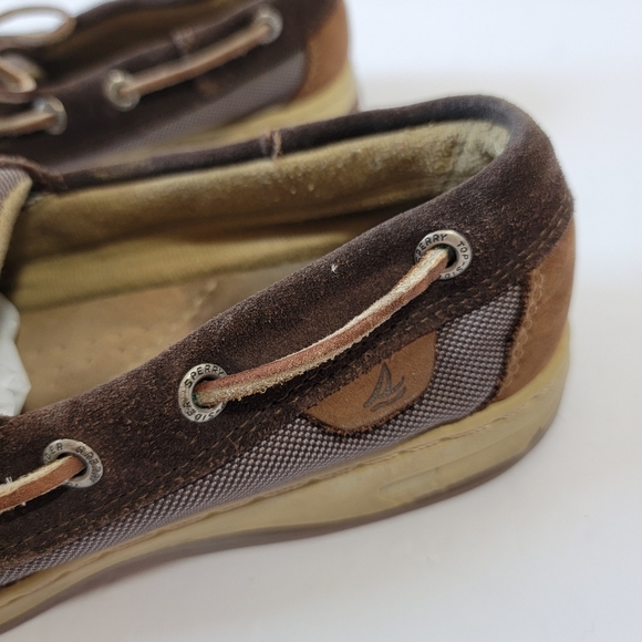 Spery Top Sider Womens Boat Shoes Sz 8M Brown Leather Lace-Up Comfort Casual - Picture 3 of 12